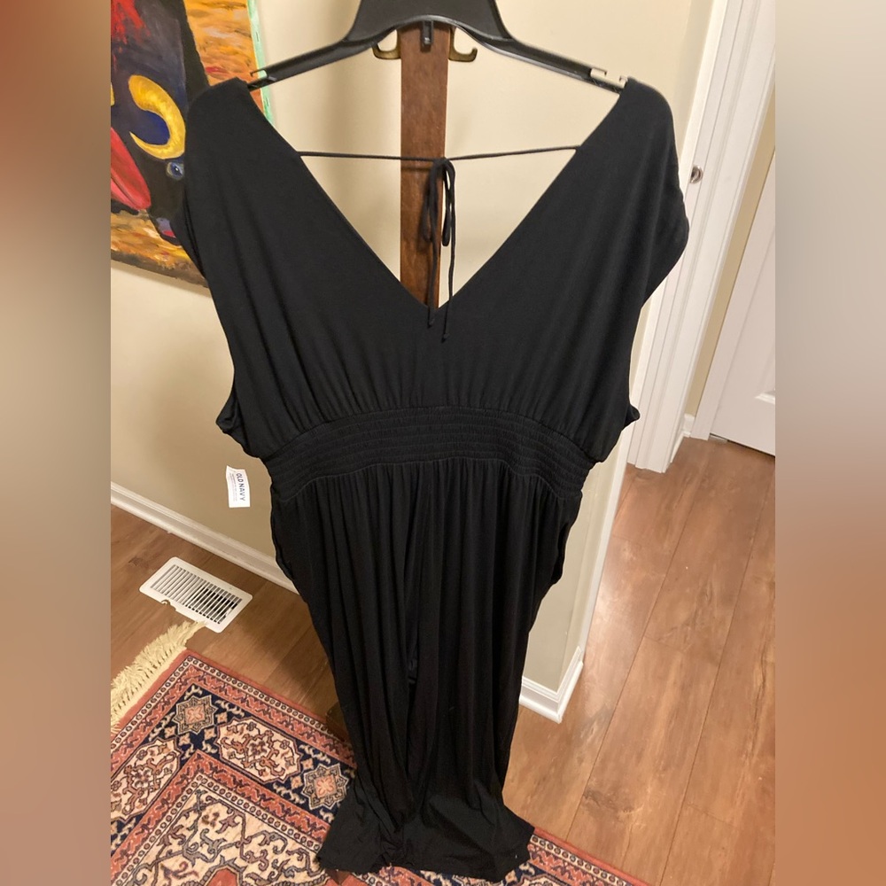 NWT Old Navy Black Jersey Jumpsuit Size 2X